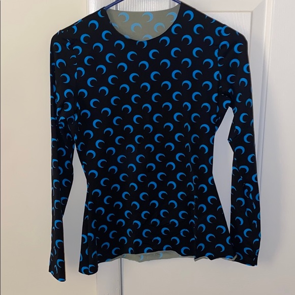 Marine Serre Moon Top Blue (Large) - Picture 2 of 6